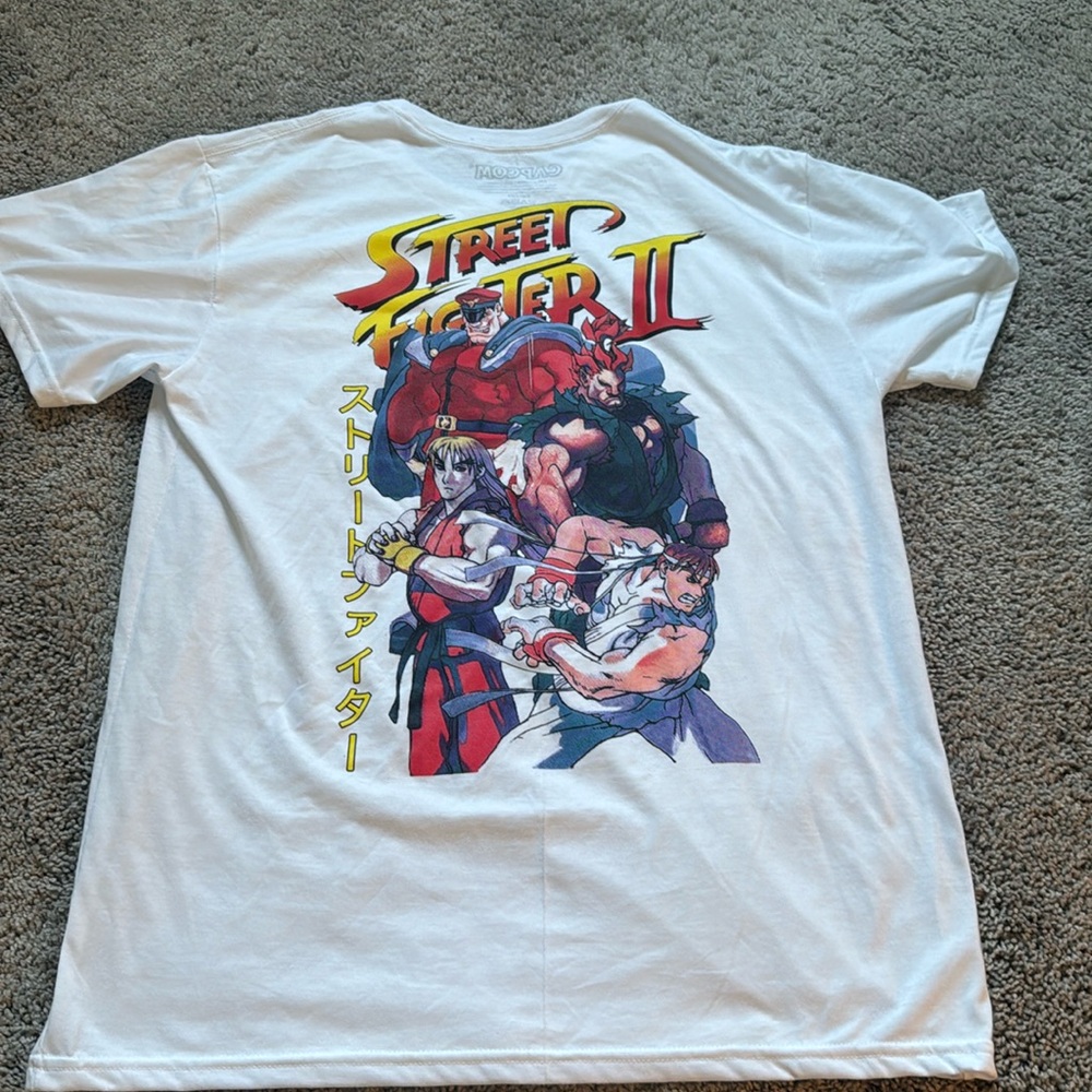 Street fighter 2 tee shirt sz L men’s video game retro graphic tee